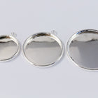 18mm Silver Cabochon Setting #SET100-General Bead