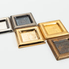 27.4mm Gold Square Cabochon Setting #SET110