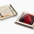 27.4mm Antique Silver Square Cabochon Setting #SET109