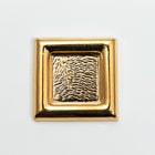 27.4mm Gold Square Cabochon Setting #SET110