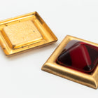 27.4mm Raw Brass Square Cabochon Setting #SET111