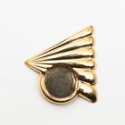 38mm Gold Left Facing Art Deco Triangle #SET148