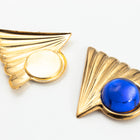 38mm Gold Left Facing Art Deco Triangle #SET148