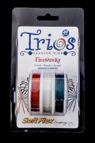 Soft Flex Trios- "Fireworks" Medium-General Bead