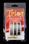 Soft Flex Trios- Satin Silver Soft Touch Very Fine/Fine/Medium-General Bead