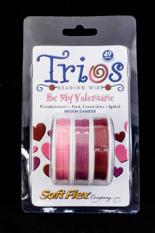 Soft Flex Trios- "Be My Valentine" Medium-General Bead