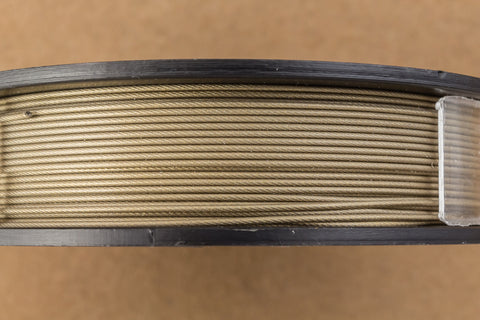 Gold 0.46mm 7 Strand Flexible Beading Wire (30 Ft) #WRD118
