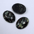 13mm x 18mm Black/Light Green and Gold #1028-General Bead