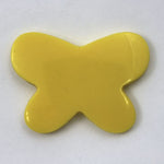 28mm x 38mm Yellow Butterfly (2 Pcs) #102-General Bead