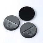 18mm Black Gunmetal Trojan Profile Cabochon #XS113-B-General Bead