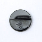 18mm Black Gunmetal Trojan Profile Cabochon #XS113-B-General Bead