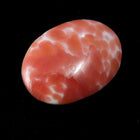 13mm x 18mm Oval Pink and White Mottled #1047-General Bead
