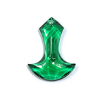 20mm Emerald Green Anchor Pendant (2 Pcs) #1051-General Bead