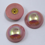 20mm Pink AB Button #1064-General Bead