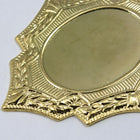 40mm Gold Floral Frame Cabochon Setting (2 Pcs) #1073-General Bead