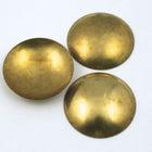 30mm Raw Brass Domed Disk (4 Pcs) #107-General Bead