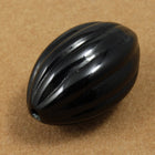 24mm Black Deco Oval Bead-General Bead
