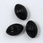 24mm Black Deco Oval Bead-General Bead