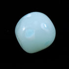 12mm Handmade Round Light Aqua with Aqua Spots #1112-General Bead