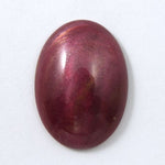 30mm x 40mm Burgundy Satin Oval Cabochon #UP569-General Bead