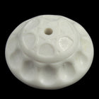 16mm White Geometric Saucer (4 Pcs) #1161A-General Bead