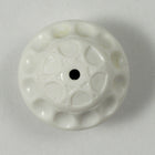 20mm White Geometric Saucer (2 Pcs) #1161-General Bead