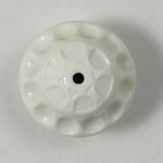 16mm White Geometric Saucer (4 Pcs) #1161A-General Bead
