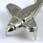 25mm Silver Airplane Stud (4 Pcs) #121-General Bead
