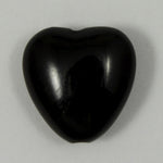 12mm Jet Heart Bead #1246-General Bead