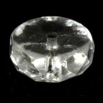 12mm Clear Glass Faceted Rondelle (2 Pcs) #1248-General Bead