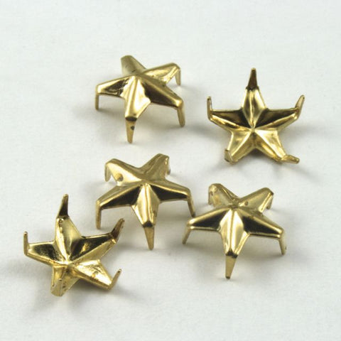 8mm Gold Star Stud-General Bead