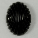 18mm x 25mm Black Deco Oval Cabochon #1291-General Bead