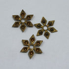 12mm Vintage Raw Brass Six Point Star Filigree #1300-General Bead