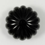 23mm Black Scallop (Lucite)-General Bead