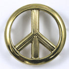 25mm Brass Peace Sign Stud-General Bead