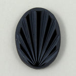 18mm Black Art Deco Sunrise Cabochon #1331-General Bead