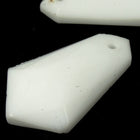 18mm White Glass Pendant #1335-General Bead