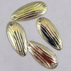 16mm Light Metallic Gold Insect Wing Sequin (50 Pcs) #1343-General Bead