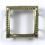11mm Brass Open Square Stud-General Bead