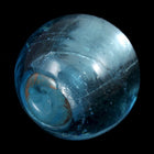 20mm Handmade Silver Lined Aqua Glass Bead #1354-General Bead