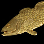 52mm Raw Brass Bass Fish Stamping #BRA009-General Bead
