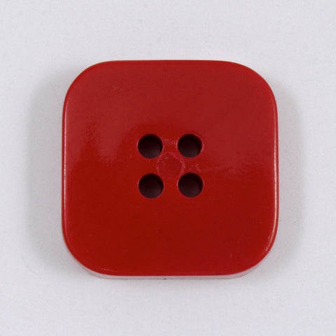 21mm Red Square Button #1369-General Bead