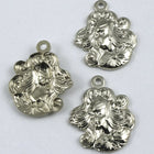 5/8" Silver Maiden with Flowing Hair (2 Pcs) #137-General Bead