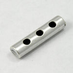 17mm Silver 3 Hole Tube (4 Pcs) #1405-General Bead