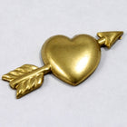 10mm Raw Brass Heart and Arrow #1413-General Bead