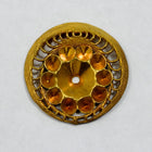 32mm Vintage Brass Art Nouveau Setting #1416-General Bead