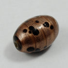 13mm x 18mm Black/Bronze Oval Bead (100 Pcs) #1419-General Bead