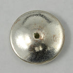 25mm Smooth Silver Saucer Disk-General Bead