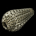 30mm Perforated Silver Teardrop Bead-General Bead