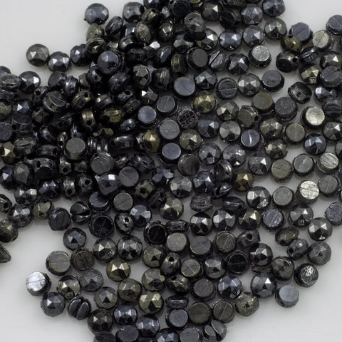2mm Gunmetal Glass Nailhead (600 Pcs) #1448-General Bead